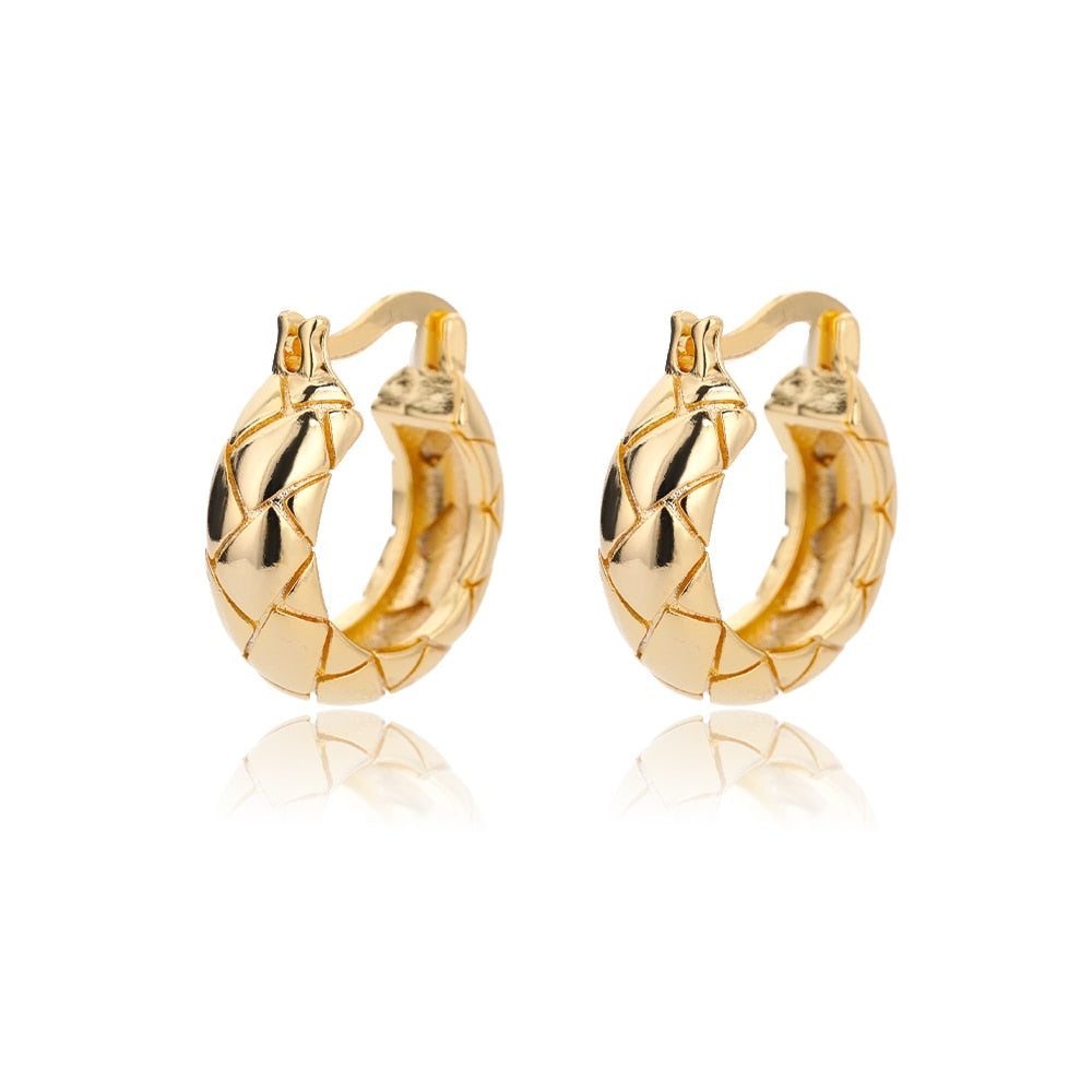Sparkle Square Hoop Earrings